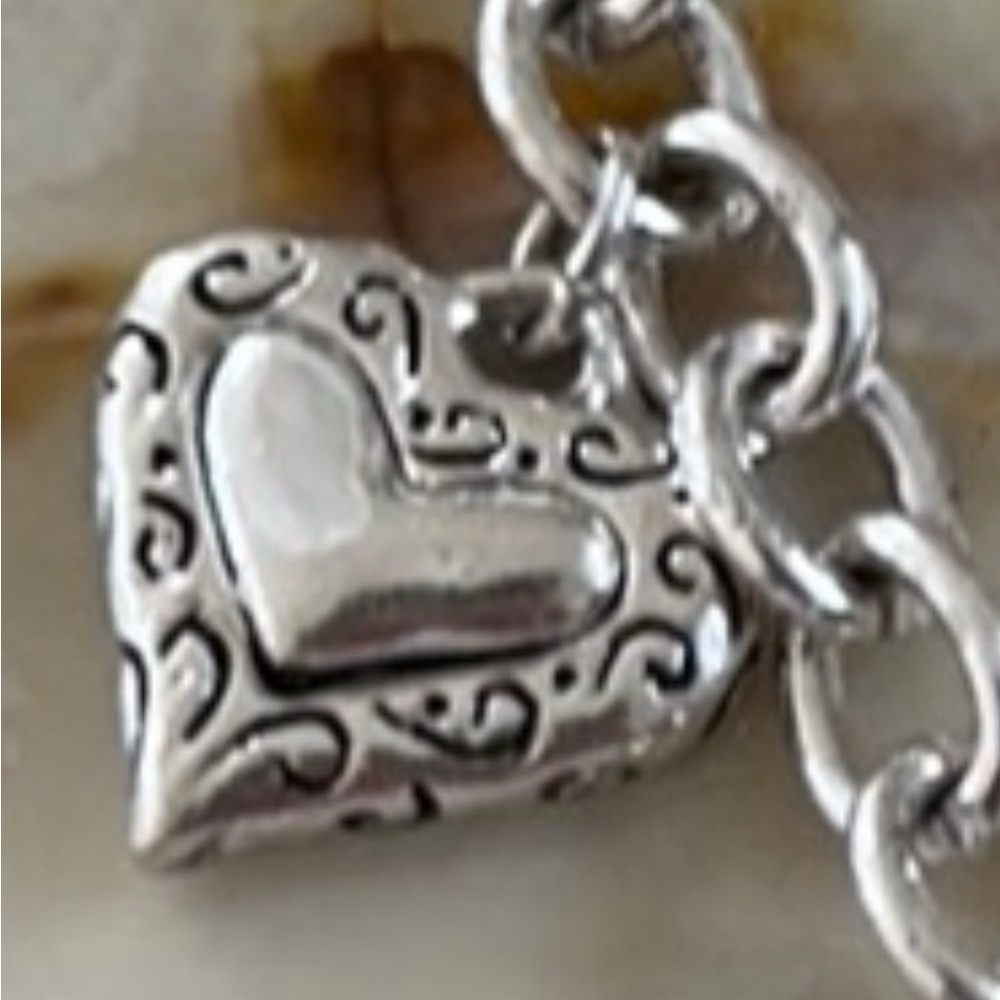 Brighton Silver Heart Charm Bracelet - Picture 3 of 11
